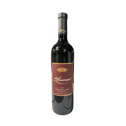 DeLorimier, Wedding Cake 2019, Alexander Valley, Primitivo